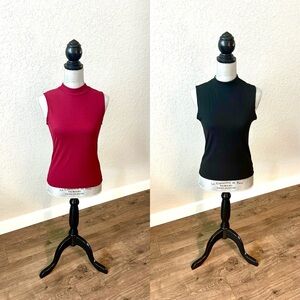 Set of Two Turtle Neck Tanks